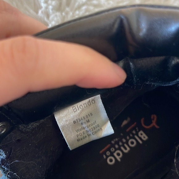 Blondo black leather ankle high boots amazing shoes great for change of seasons - Picture 6 of 8